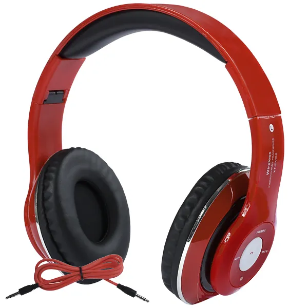 FONE BT X-TECH XT-EA100 WIRELESS STEREO C/MICROFONE ARCO VERMELHO/PRET