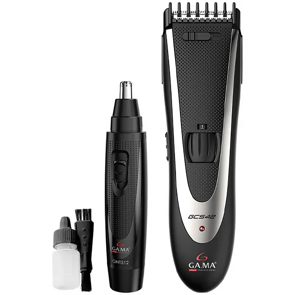 Máquina de Cortar Cabelo + Depilador Nasal GAMA GCS542 - Preto