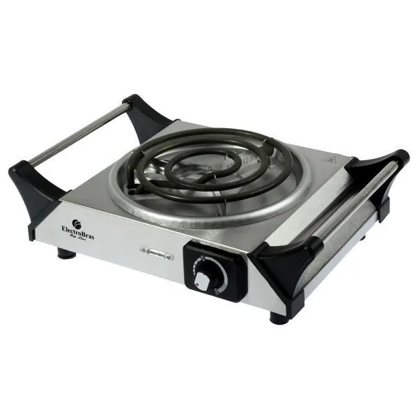 FOGAREIRO ELECTROBRAS EBCE-01 COOK INOX 220V/50/60HZ SILVER/PRETO