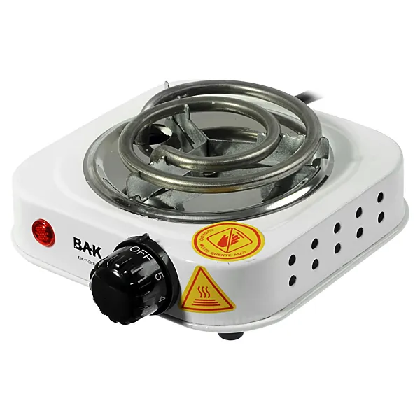 Fogareiro Elétrico BAK BK-500W 500 watts 110V ~ 60Hz - Branco
