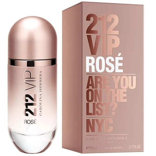 PERFUME FEMININO CAROLINA HERRERA 212 VIP ROSE NYC EDP 80ML (088197)