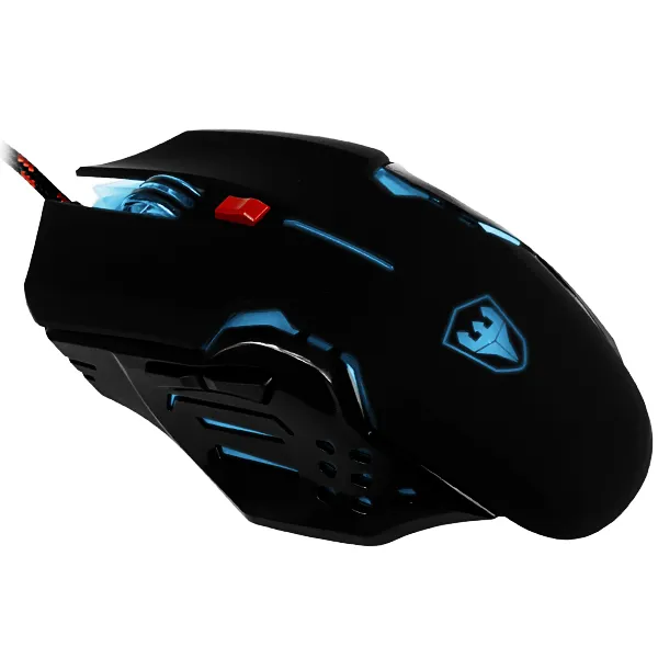 Mouse Gaming Satellite A-93 USB até 7.200 CPI com Backlight - Preto