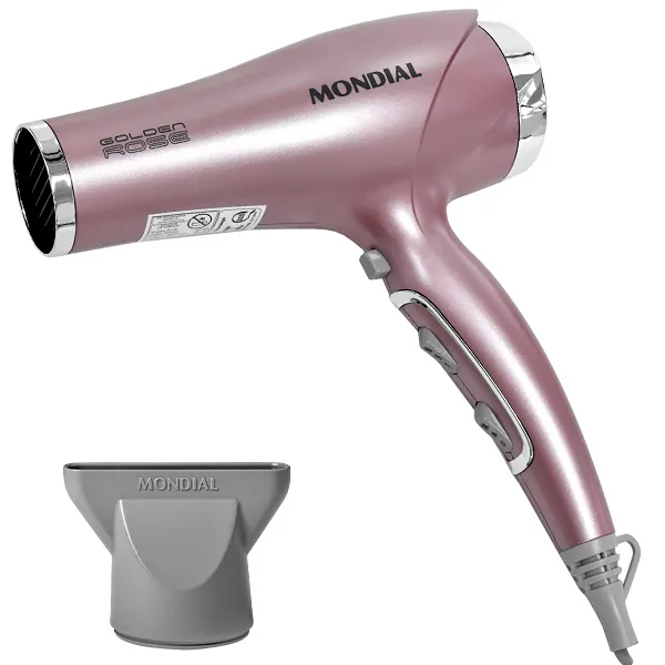 Secador de Cabelo Mondial Golden Rose SC-32 2.000 watts 127V ~ 60Hz - Rose Gold