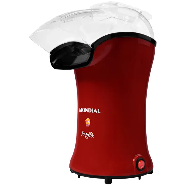 Pipoqueira Elétrica Mondial Popflix PP-03 1.200 watts 127V ~ 60Hz - Vermelha