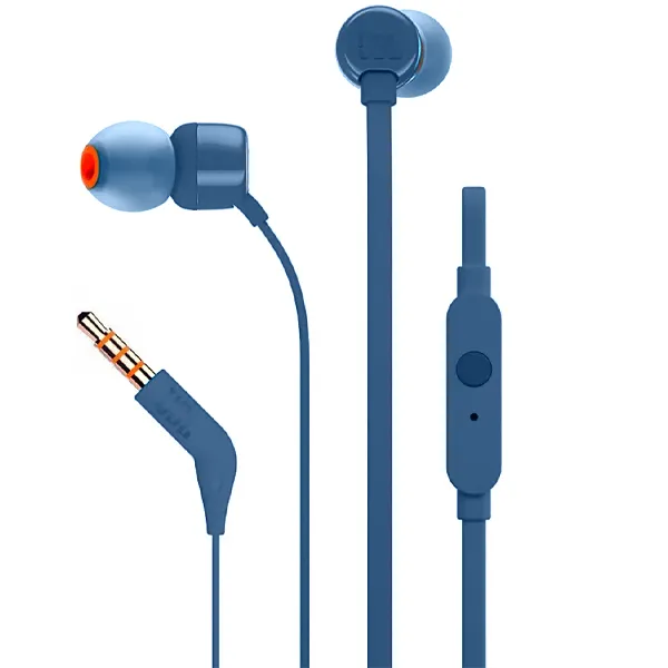FONE JBL T110 TUNE C/MICROFONE PEQUENO AZUL