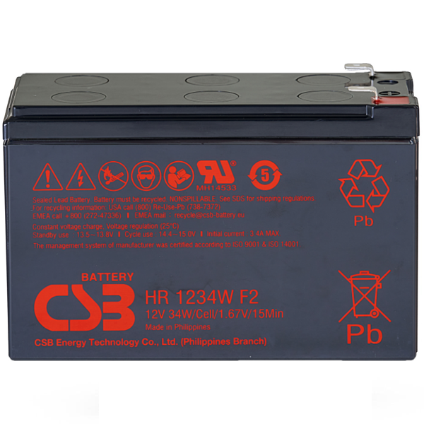 BATERIA CSB HR 1234W F2 12V 34W